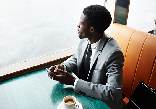 Man sitting at a table